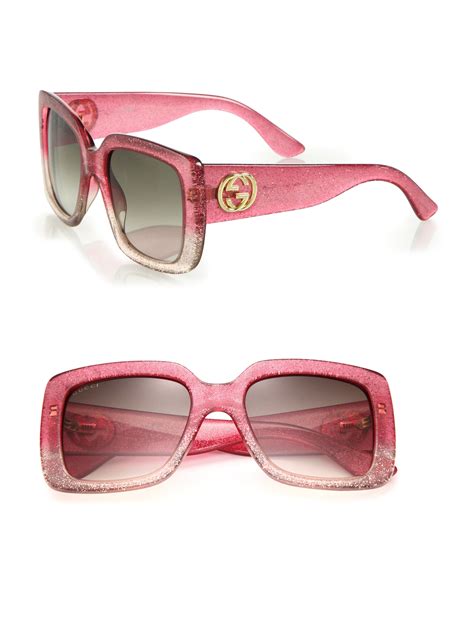 gucci 53mm square core sunglasses|Gucci women's oversized square sunglasses.